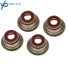 4× Valve Stem Seal For EZGO 295cc 350cc 4 cycle Gas Golf Cart 1991 & up