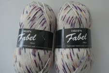 Drops "FabelPrint" 2Skeins 224YdsEa 75%SuperwashWool 25%Poly Fingering (EU)