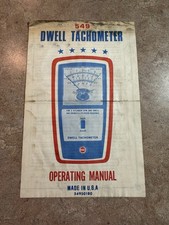 Vintage Rac 549 Dwell Tachometer Operating Manual Original Tune-up Tester Usa Vintage Rac 549 Dwell Tachometer Operating Manual Original Tune-up Tester Usa