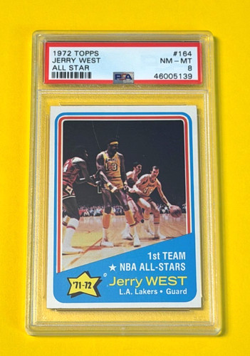 1972 Topps Jerry West All Star #164 PSA 8