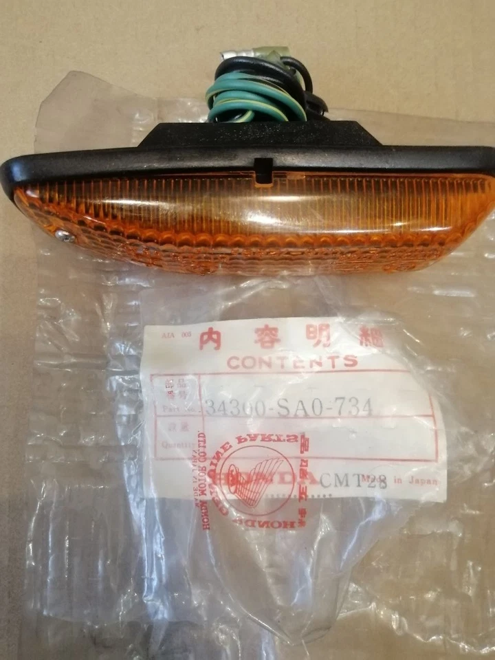 Luz de señalización lateral de señal de giro trasera Honda Civic 1980-1983 34350-SA0-733 OEM NUEVO Foto 2 de 2