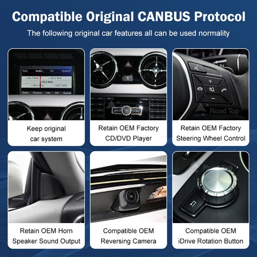 Android 13 Carplay Multimedia Pantalla Táctil GPS Para Mercedes Benz GLK X204 NTG4.5 - Imagen 6 de 11