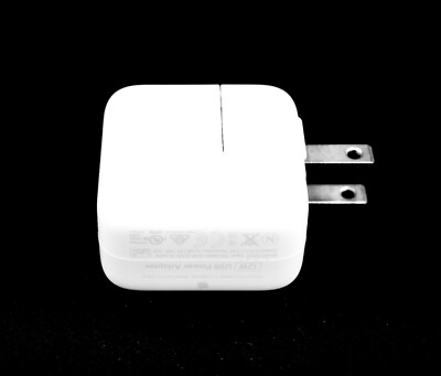 Apple USB Wall Power Adapter Plug, 12W,Model#A2167,White,