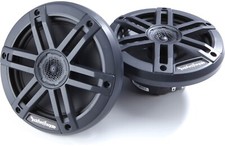 Rockford Fosgate M0-65B 6.5" 4 Ohm Marine Audio Speakers Boat UTV Black Pair