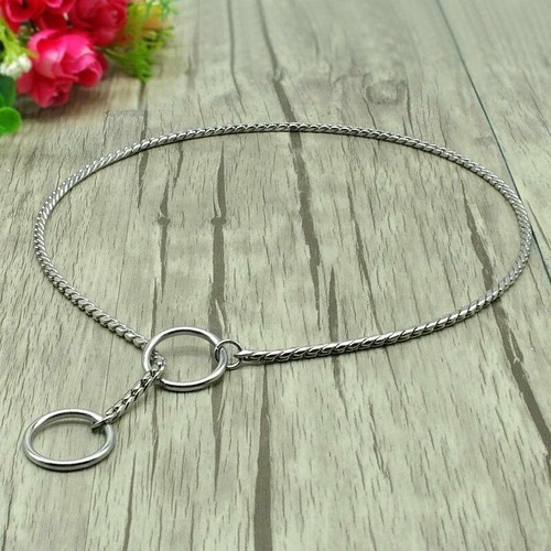 Choke Chain Training Dog Collars Snake P Choker Pet Show Collar 3 Colors 8 Sizes - Bild 11 von 15