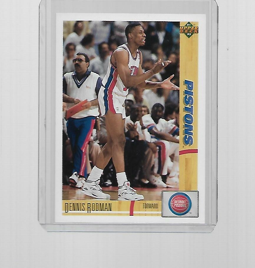 1991-1992 UPPER DECK BASKETBALL DENNIS RODMAN #185 | eBay
