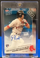 2017 Topps Now Andrew Benintendi On-Card Autograph Rookie #47/49  Card# 77C