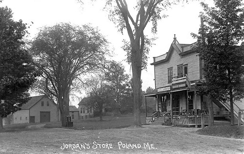 Poland ME Jordan's Store Dirt Street Real Photo Postcard - 第 1/2 張圖片
