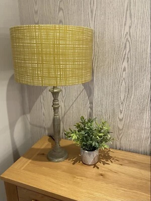 HANDMADE Lampshade in Orla Kiely Olive Green Scribble Print Fabric, Various Sizes