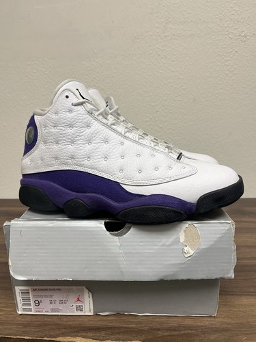 Air Jordan 13 Retro Lakers Size 9.5 2019 Authentic Rare Aj13 414571-105