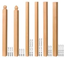 Red Oak/Poplar Contemporary style Blank Newel Post American Made Rail Remodel