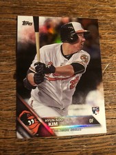 2016 Topps Update Rainbow Foil Parallel Hyun-Soo Kim Orioles RC US182