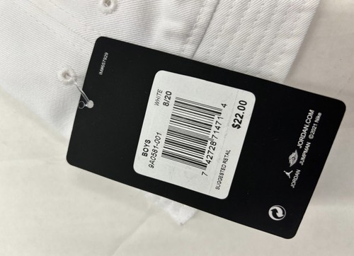 New With Tag! Jordan boys bucket hat white Color size 8/20 Kids Hat - Picture 4 of 5