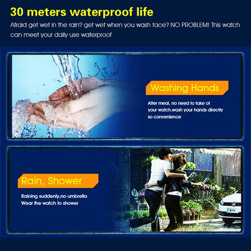 Mens Watches Black Military Style Army Walking Sport Digital Watch Waterproof UK - Picture 7 of 13