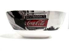 Coca Cola Coke Gibson Set of 2 Melamine 5" Square Bowls Soup Cereal Advertising