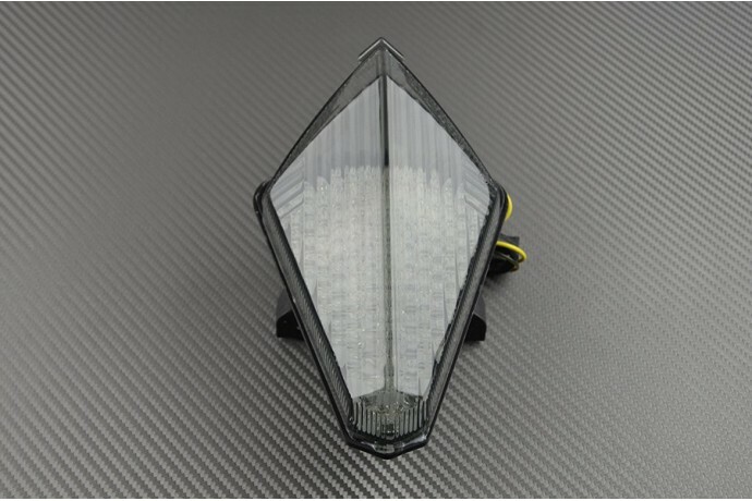 Clignotants intégrés et feu LED fumé étanche pour YAMAHA T-MAX 530 2015
