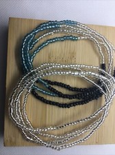 2 PC Handcrafted Waist Beads Jewelry African Bohemia Bracelets Anklet New 2432