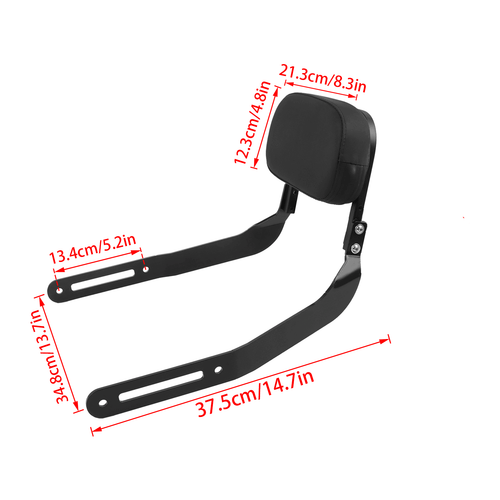 Rear Passenger Backrest Sissy Bar For Kawasaki ELIMINATOR 500 450 400 2023-25 - Picture 2 of 9