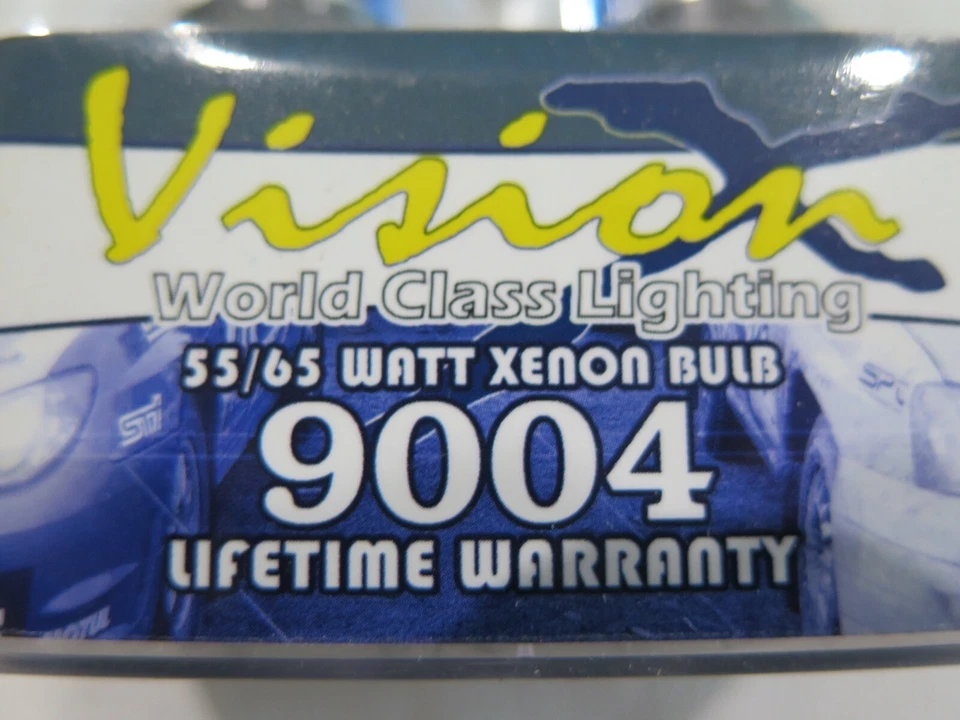 Vision 9004 55/65 Watt Xenon Bulbs Pair SuperWhite HI/LO  (10A-5) - Image 2 of 3