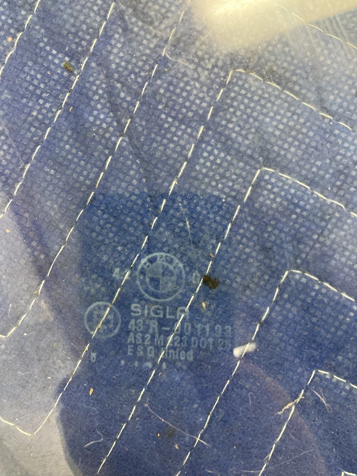 BMW 318i 325i E30 1984-1991 cupé ventana lateral pasajero vidrio derecho OEM #2581M Foto 4 de 4