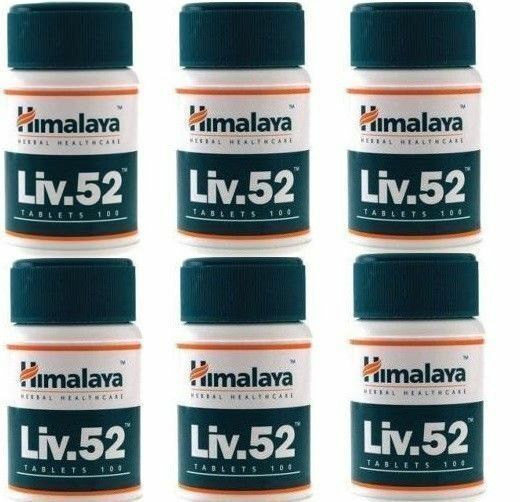 6 packs X Himalaya Herbals Liv.52 100 Tablets FREE SHIP