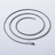 3.0 mm 16"-40" Stainless Steel Foxtail Necklace Chain Sb56 USA Seller