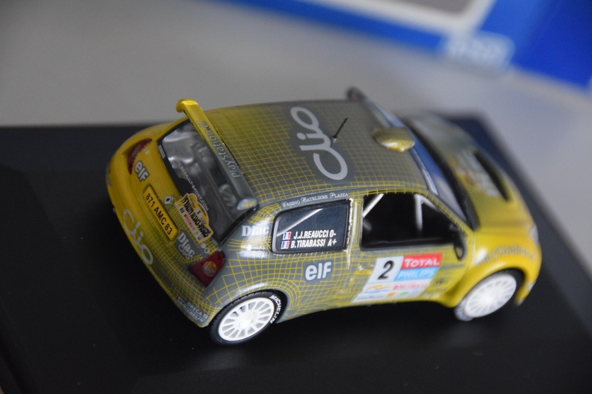Miniature Voiture Universal Hobbies 1/43 – Renault Clio Super 1600 N°2 – Rallye Alsace Vosges 2003