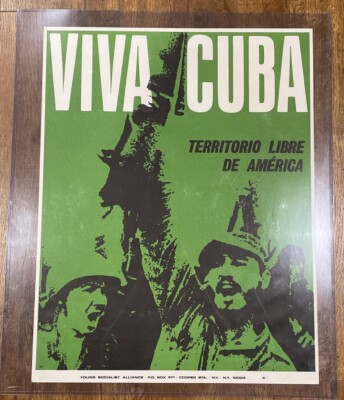 VIVA CUBA -  Territorial Libre De America  Political Poster Military Poster