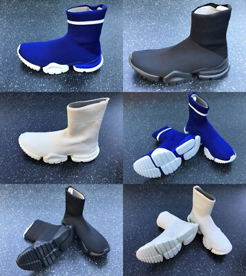 REEBOK Sock Run Herren Stiefel Schuhe schwarz blau weiß Schlüpfschuhe Unisex 	