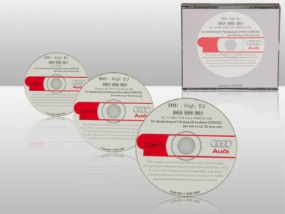 AUDI Update Software 3 xCD MMI2G High 2G A4  B8 8K A5 8T Version V5570 Operating