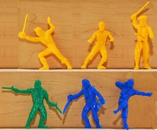 Ideal Recasts - 20 Pirates - unpainted 54mm plastic - colors vary