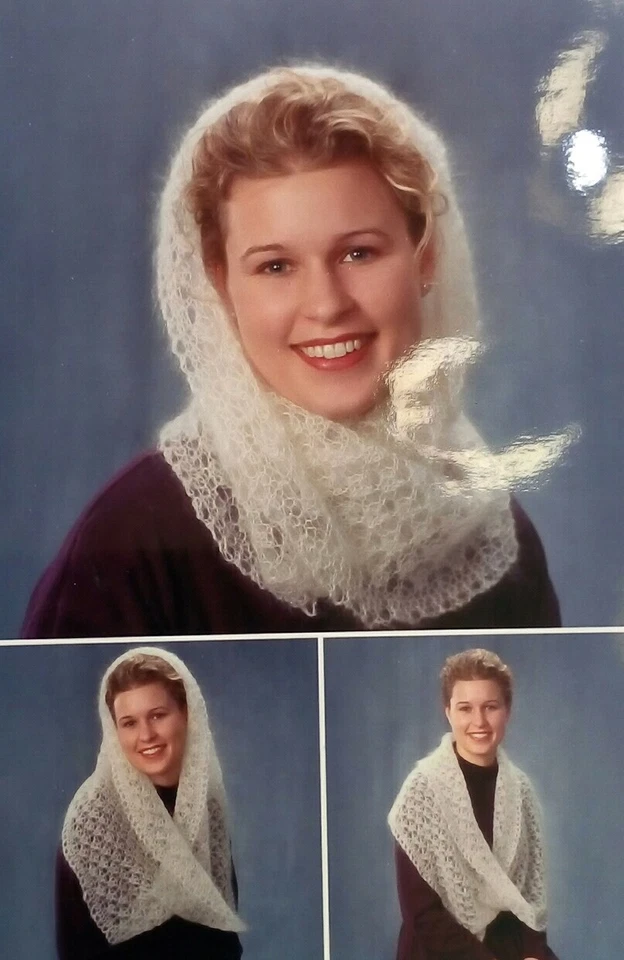 LACE MOEBIUS SCARF Fiber Trends Knitting Pattern Vintage 2001 Sarah Hauschka - Image 2 of 4