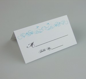 Awesome 77 Name Card On Table