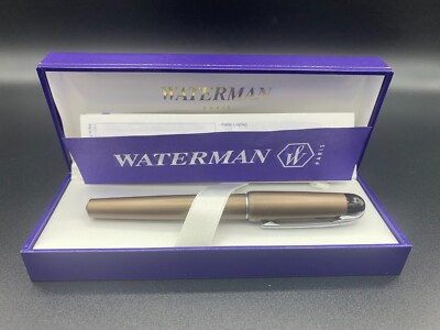 WATERMAN Fountain Pen Stainless Steel Nib New In Original Box Paris France