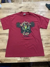 Mens Rainforest Cafe T Shirt Size Med Red Short Sleeve RAINFOREST CAFE ORLANDO