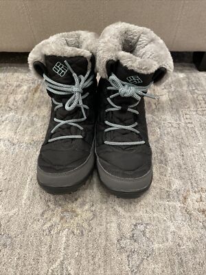 Columbia Omni-Grip Snow Boots Womens Sz 5 Omni Heat Omni Tech Quilted Waterproof