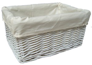 wicker nursery hamper