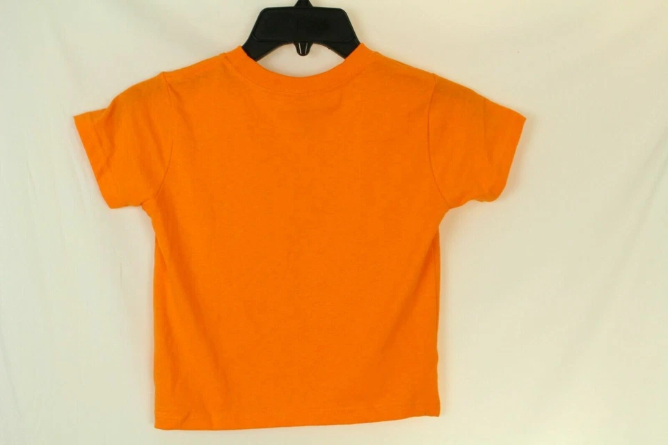 Camiseta naranja manga corta 100 % algodón talla 4 pieles de conejo niños niñas Foto 2 de 2