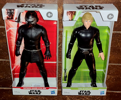 2 x Star Wars: SUPREME LEADER KYLO REN/LUKE SKYWALKER  9'' Figures (2019, Hasbro)