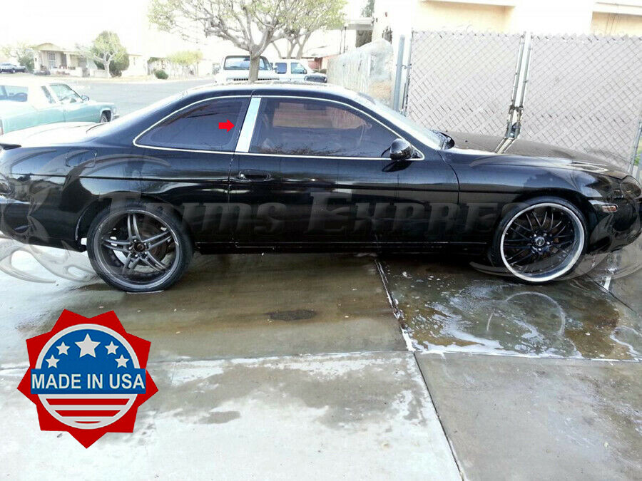 Lexus LS 400 Pillar Post Trim Stainless Steel Door Pillar Posts Chrome ...