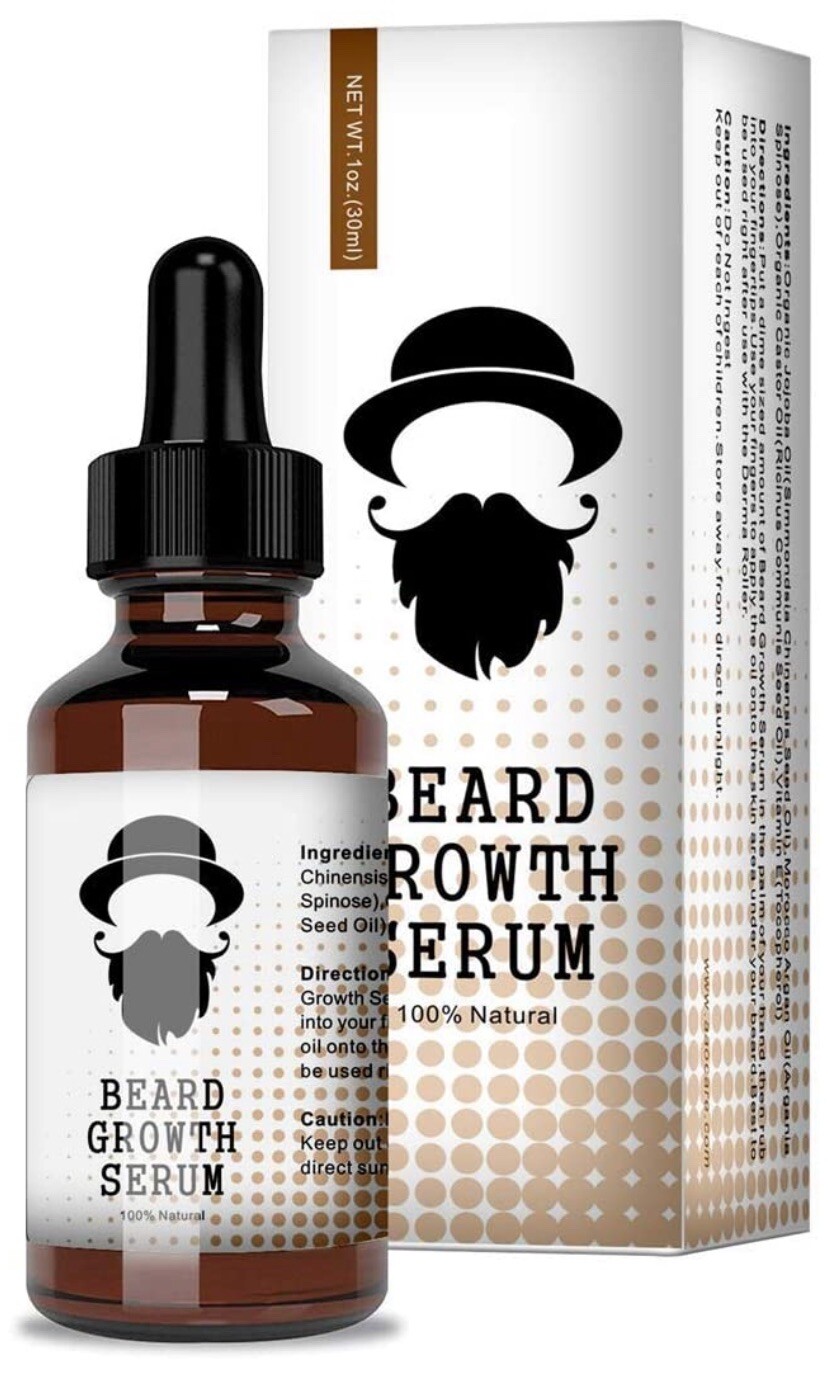 Beard Growth Serum- Stimulates & Repairs New Follicle Growth.