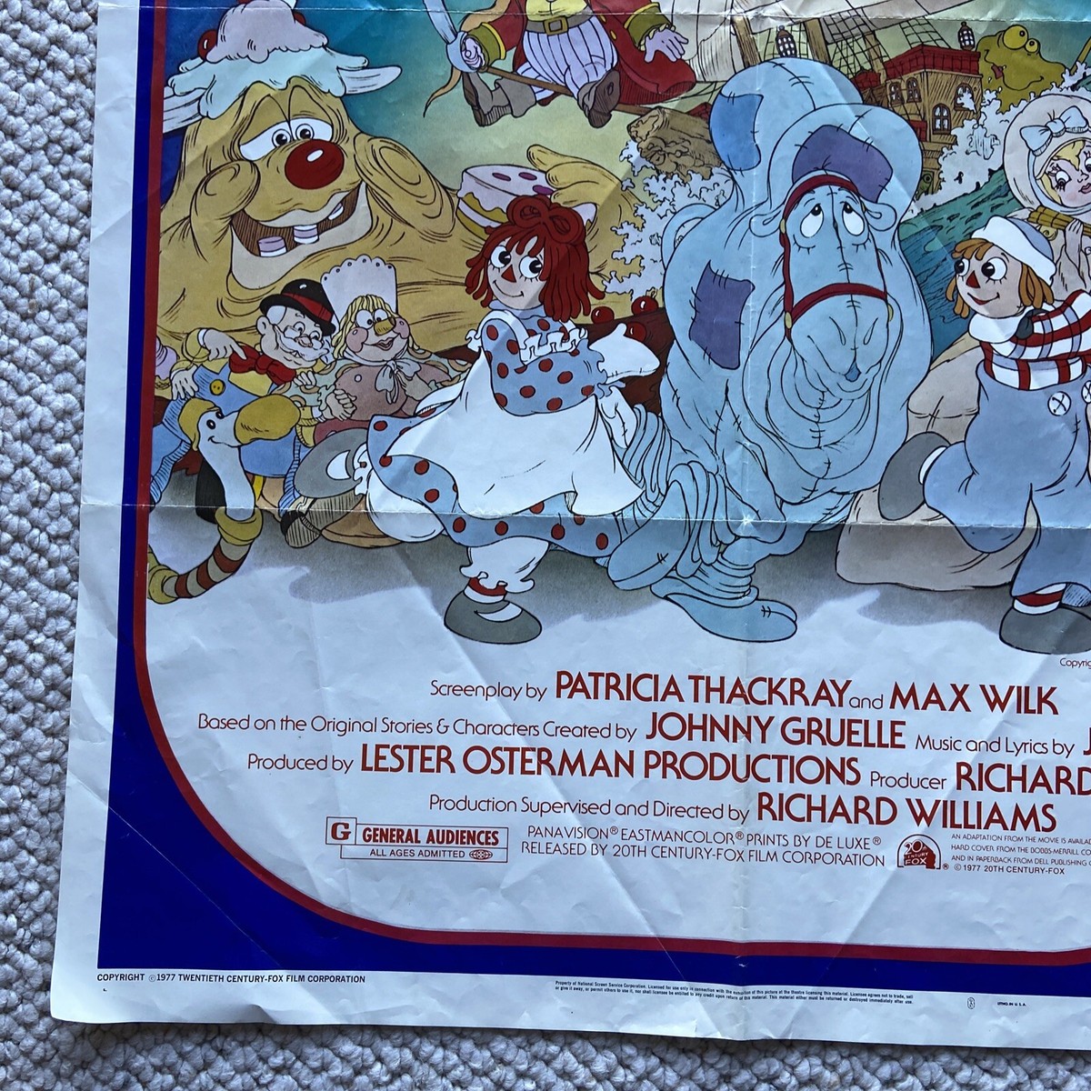 RAGGEDY ANN AND ANDY ORIGINAL 27X41 MOVIE POSTER 1977 | eBay