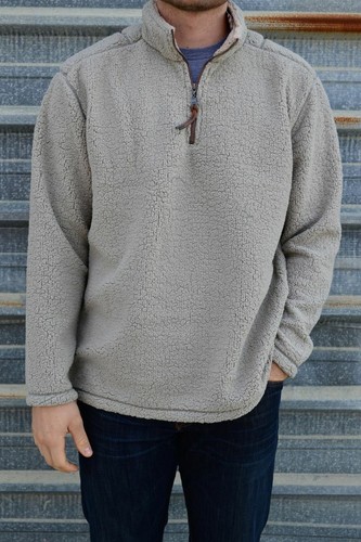 True Grit Mens Sueded Soft Sherpa 1/2 