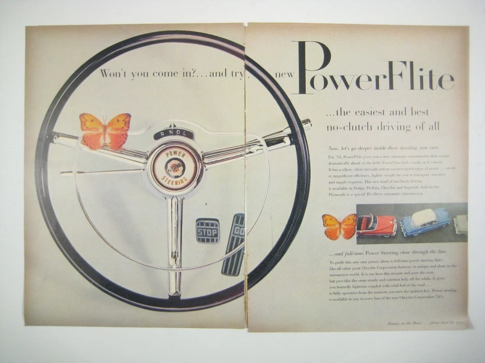1953 Chrysler RARE 9 Page Plymouth Dodge De Soto Chrysler Imperial Vintage Ad - Image 3 of 4