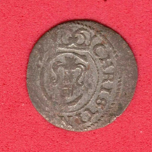 Riga Schilling 1652 Christina Livonia Sweden Latvia 2044