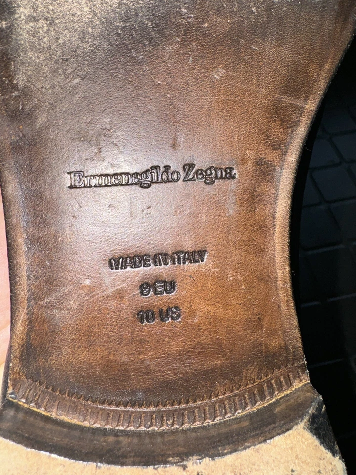 Mocasines Ermenegildo Zegna, MOCASINES L'ASOLA CUERO AZUL MARINO Foto 2 de 4