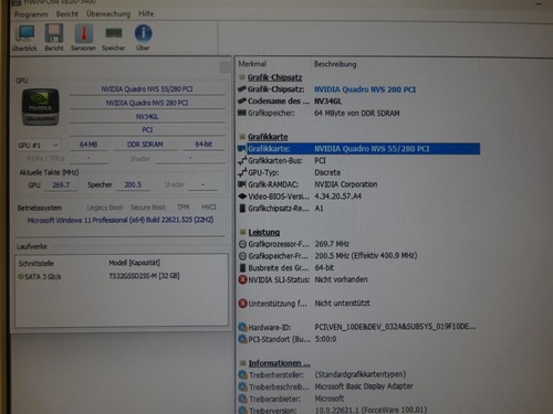 Tarjeta gráfica nVIDIA QUADRO NVS 280 64 MB RDA SDRAM PCI DMS-59 #GK10973 - Imagen 2 de 2