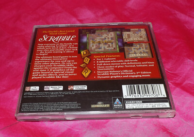 Ancien Manuel D'instructions Jeu Scrabble Sur PS1 - Bon état Pour Collectionneur