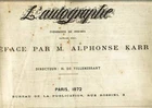 Revue l'AUTOGRAPHE 1872