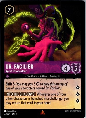 Dr. Facilier - Agent Provocateur Rare The First Chapter 37/204 NM
